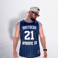 Image 1 of **NEW** The Court Singlet - Navy