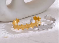 Image 3 of LUCIA 18ct Gold Plated Cuff Bangle 