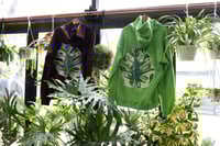 Image 3 of Brown Monstera Leaf Hoodie (Glow In Dark) 