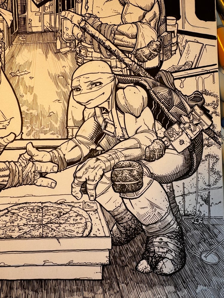Image of TMNT 11x17 Original Art