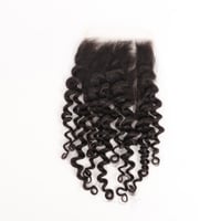 Image 1 of Italian Curly Transparent Lace Closure