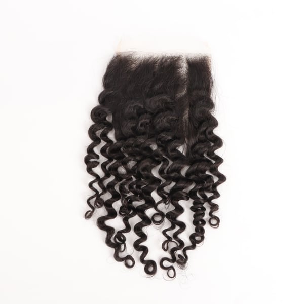 Image of Italian Curly Transparent Lace Closure