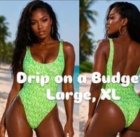 One Piece Neon Green 🩱 & White Swimsuit