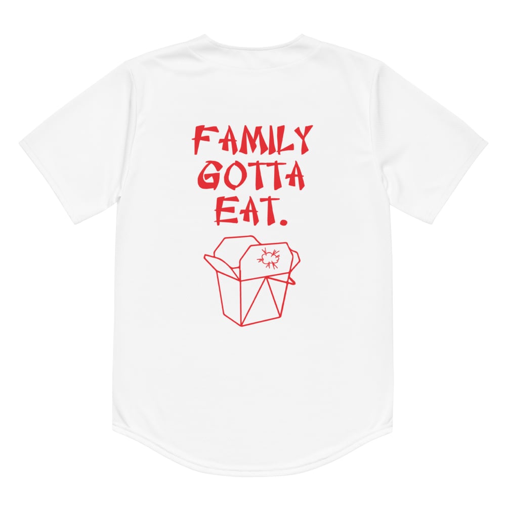 ZEN EXP - “Family Gotta Eat” Recycled baseball jersey