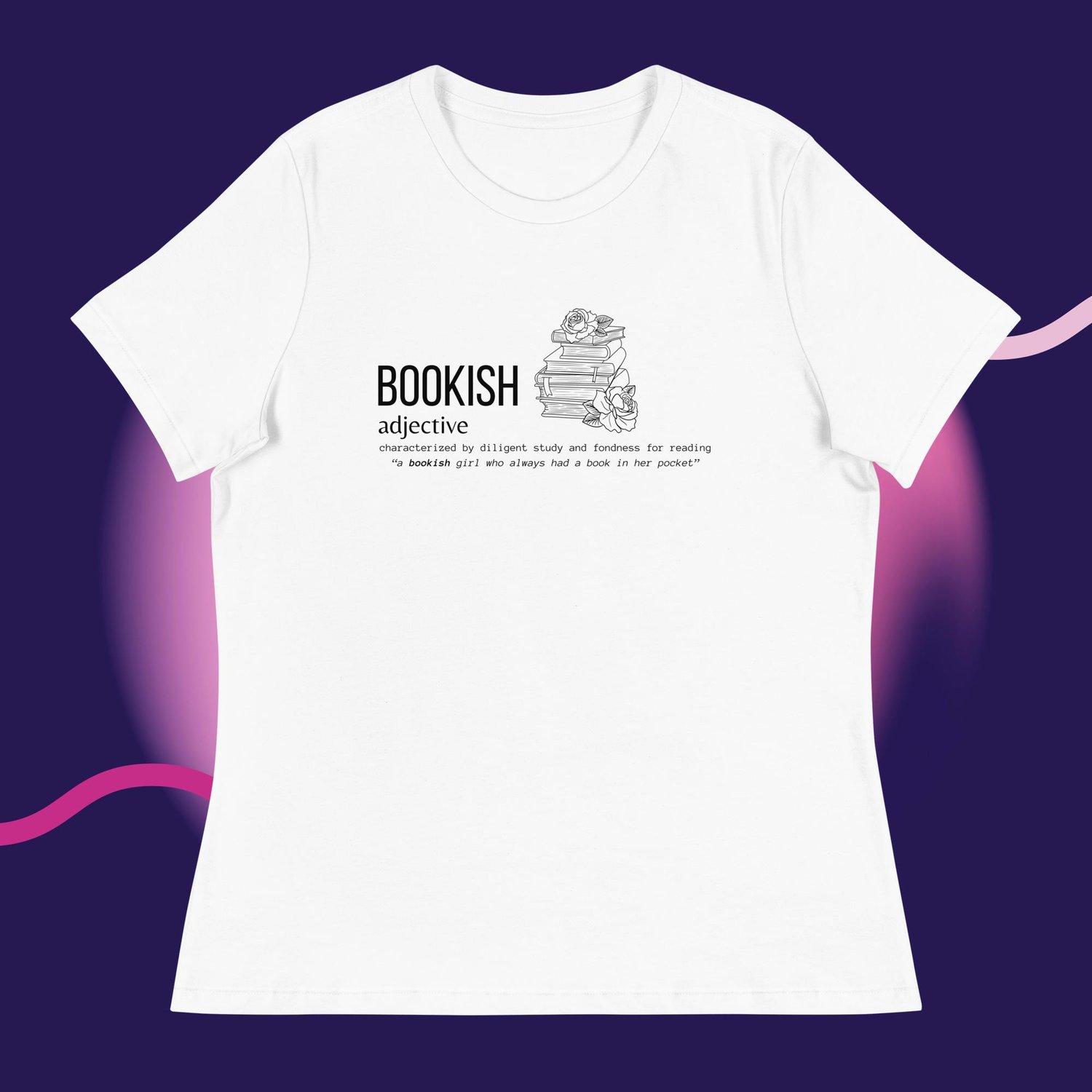 Image of Bookish adject Women's Relaxed T-Shirt
