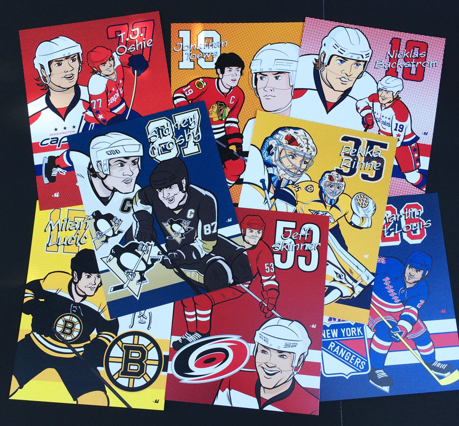 Image of NHL Stars Art Prints