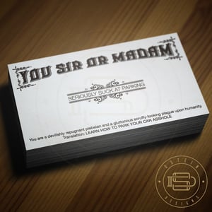 Image of YOU SUCK AT PARKING CARDS