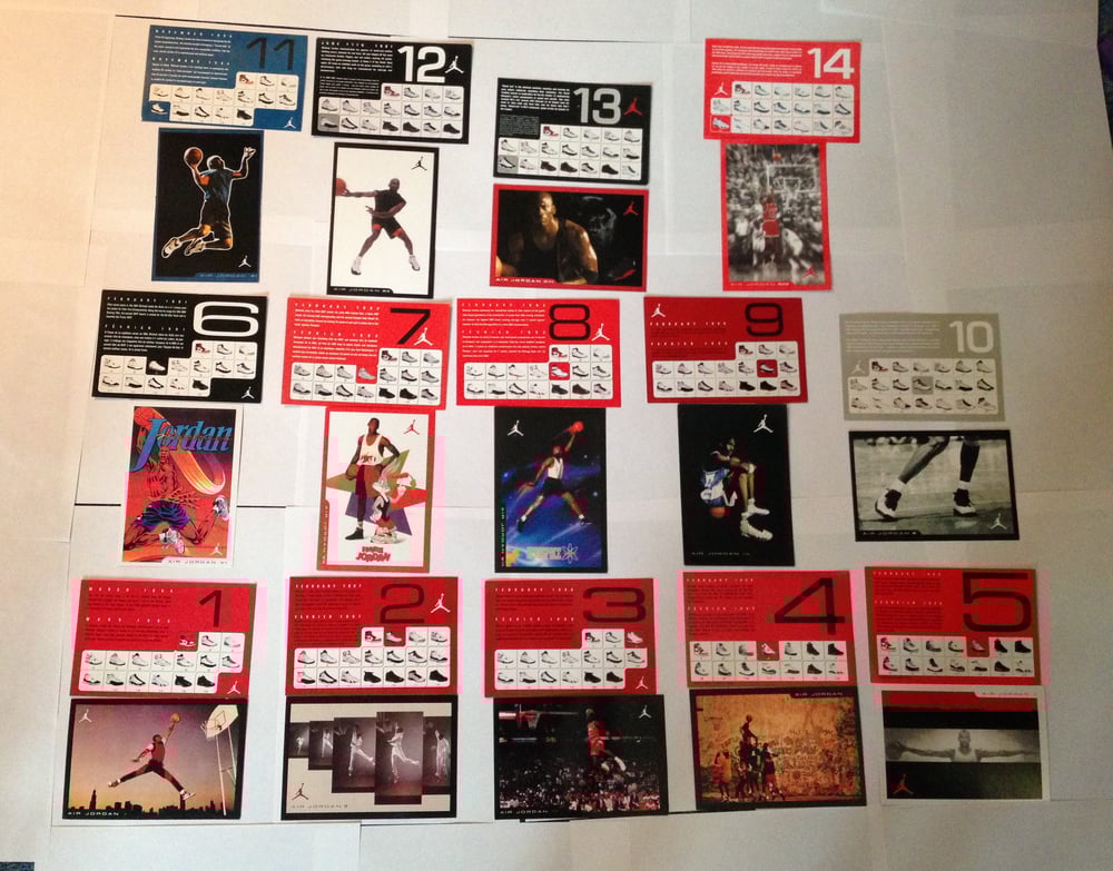 Image of Jordan Retro Cards 1-14 INDIVIDUAL