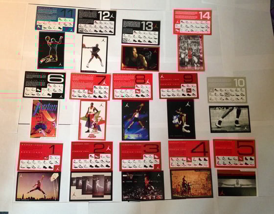 Image of Jordan Retro Cards 1-14 INDIVIDUAL 