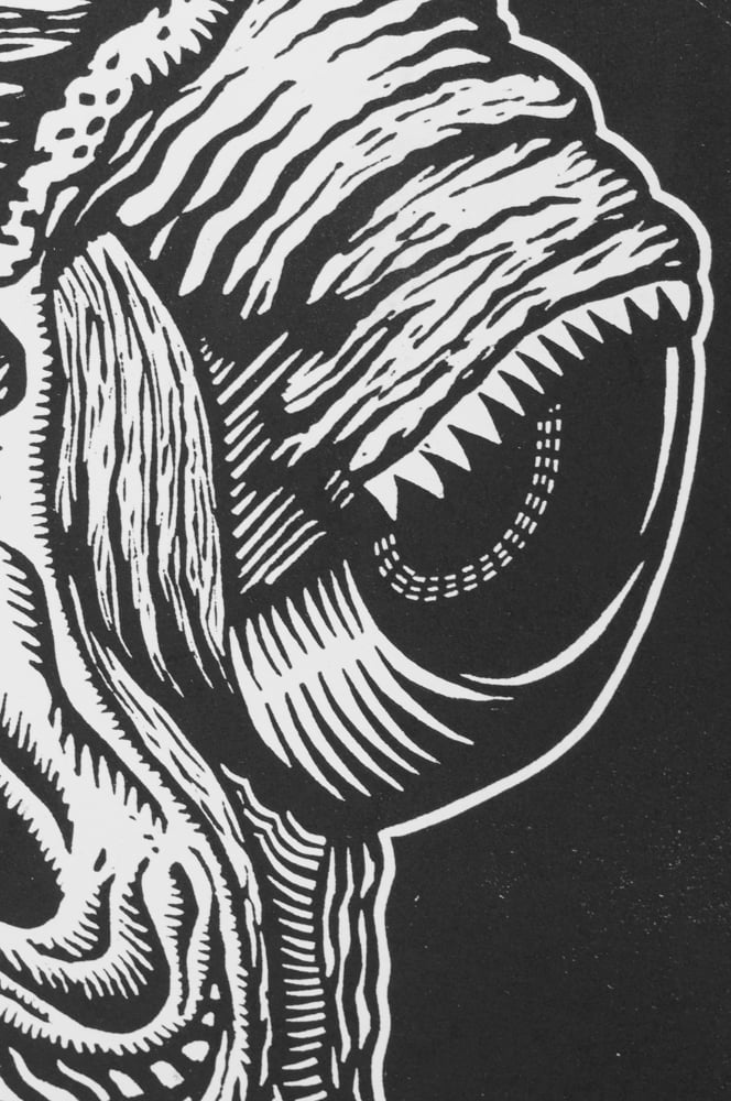 Image of Admiral Ackbar Block Print