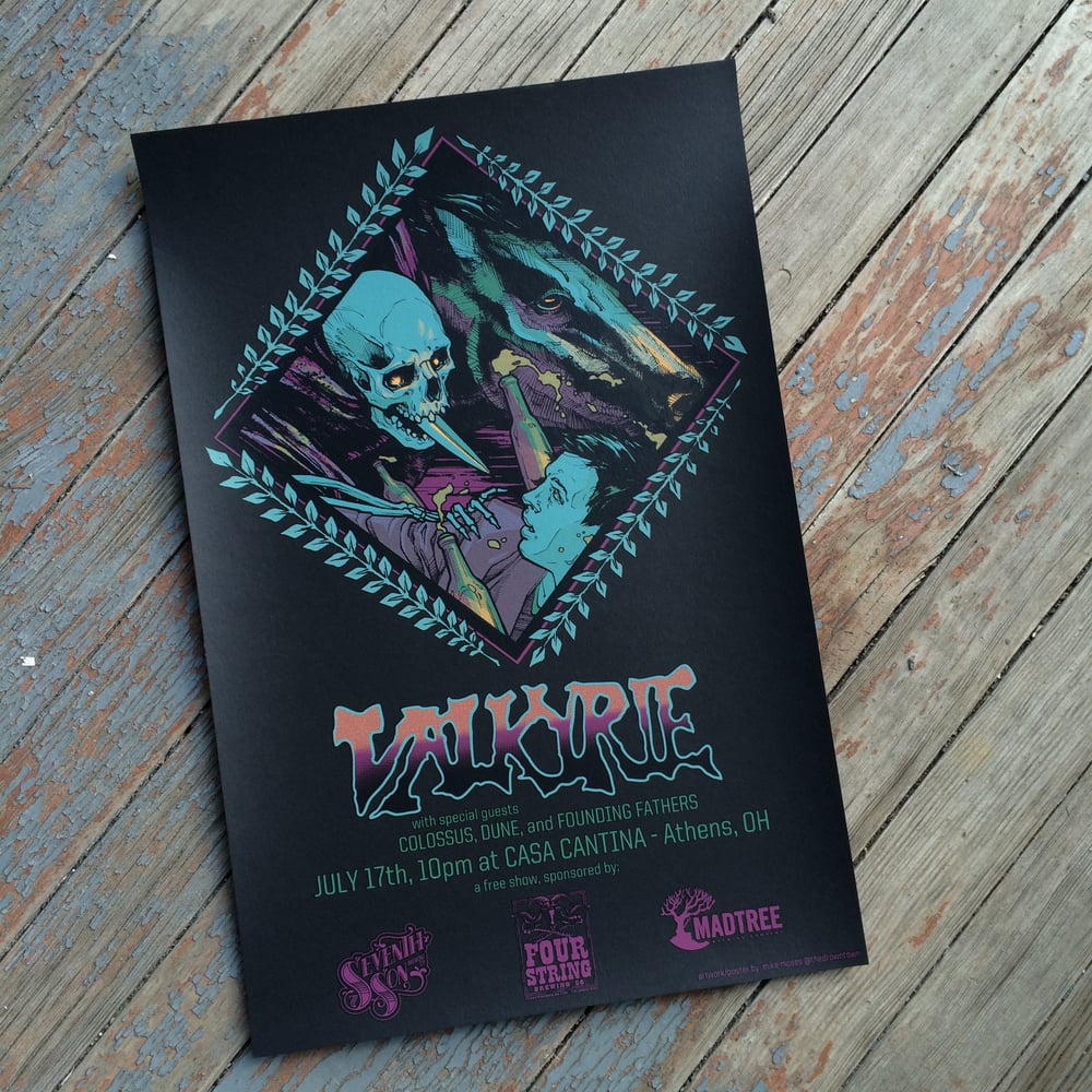 Image of VALKYRIE silk-screened poster