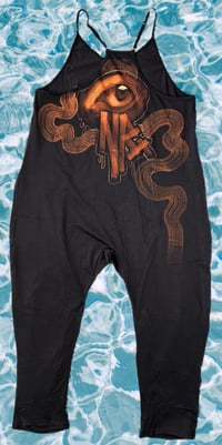 Image 2 of “OCTOPUS” CUSTOM BLEACH PAINTED OVERSIZED JUMPER MEDIUM