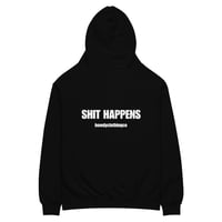 Image 2 of Shit Happens- oversized black hoodie