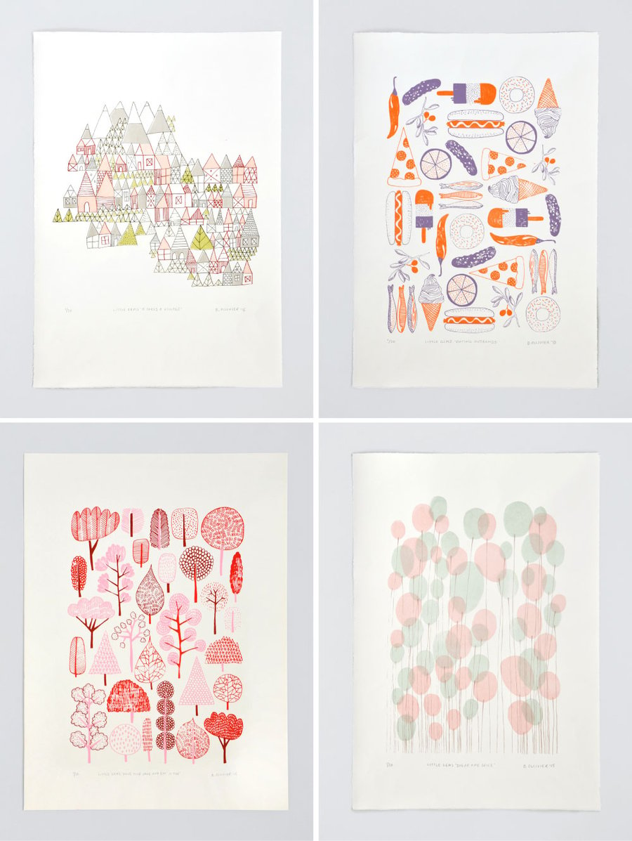 Image of Little Gems Limited Edition Screenprints