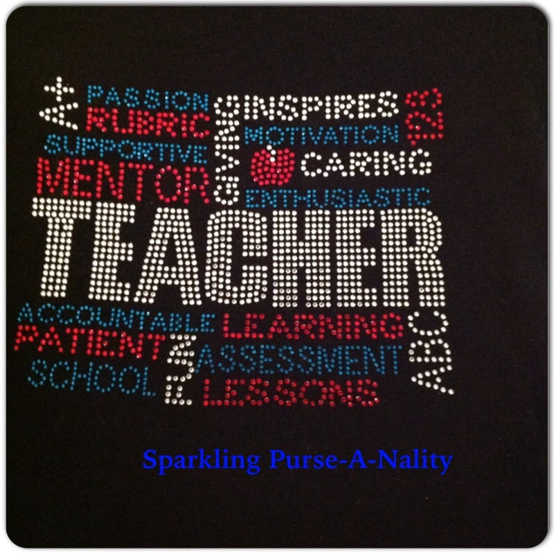 Image of "Sparkling" Teacher- 4 Different Designs