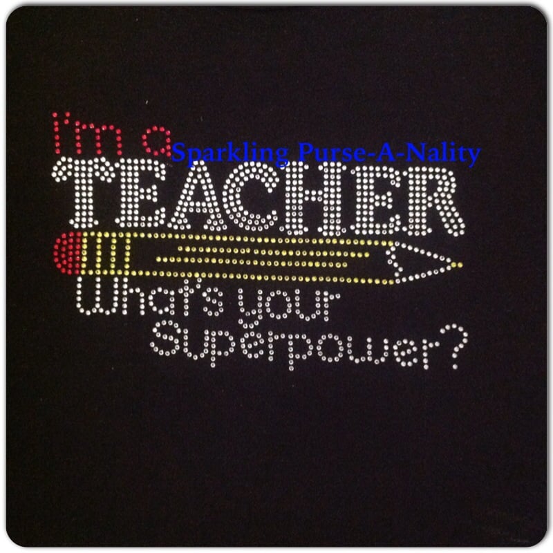 Image of "Sparkling" Teacher- 4 Different Designs