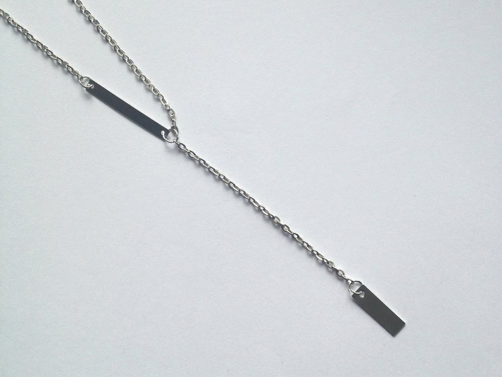 Image of Double Bar Necklace 