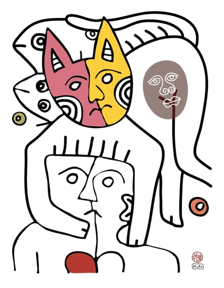 Image of CAT#4 (tee/undie/youth tee/toddler tee/baby onesie/tie/tote bag/apron/print/framed art)