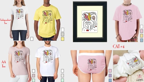 Image of CAT#4 (tee/undie/youth tee/toddler tee/baby onesie/tie/tote bag/apron/print/framed art)