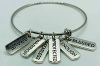 Affirmation adjustable bangle 