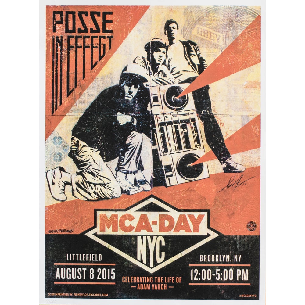 Image of MCA DAY NYC POSTER.