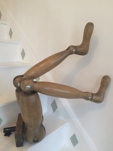 Image of Excellent pair of wooden artist legs