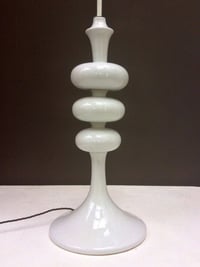 Image 2 of "TV Tower" Lamp Base of White Ceramic
