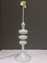 Image 3 of "TV Tower" Lamp Base of White Ceramic
