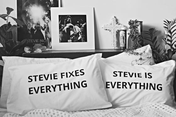 Image of Stevie Nicks pillow case pair