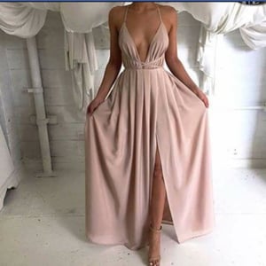 Image of Custom Made Backless Long Prom Dresses, Sexy Women Dresses