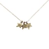 Personalised 9ct Gold Little Star Charms Necklace