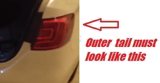Image of Red Rear Turn Signal LEDs for the MK6 Jetta fits: VW Jetta MK6 GLI