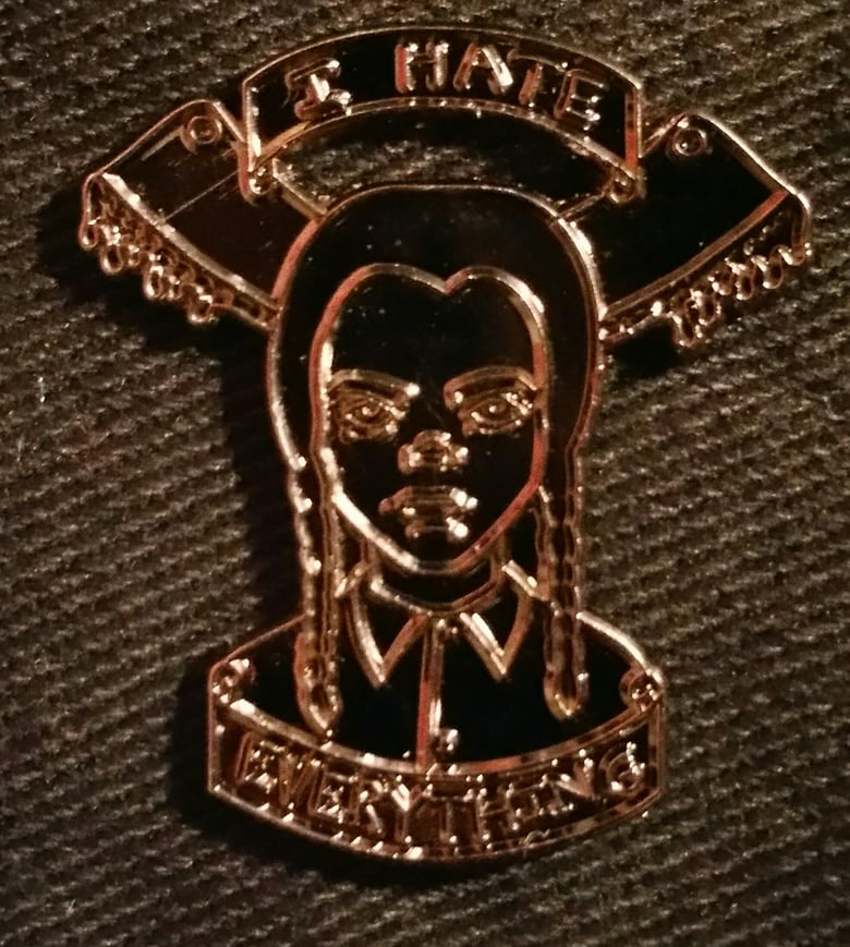 Image of Wednesday Addams Pin (Raw Nickel)