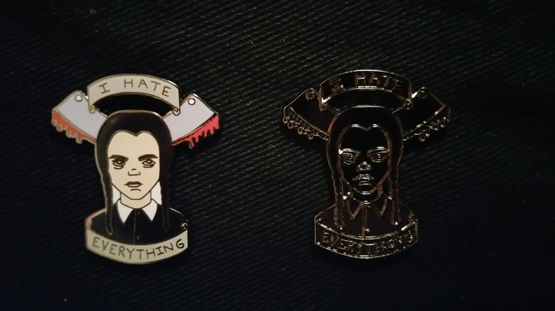 Image of Wednesday Addams Pin Set