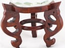 Image of BEAUTIFUL HEXAGON CUT CRYSTAL BALL WITH WOODEN STAND