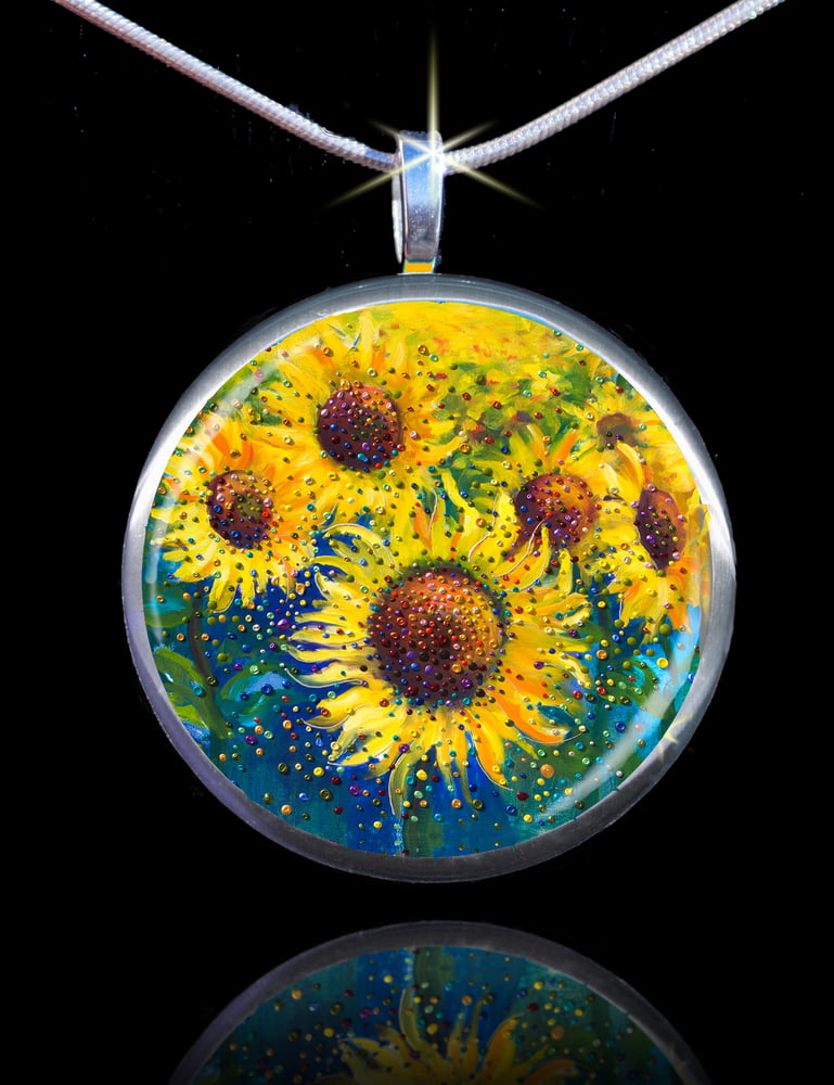 Image of Sunflower Life-Joy Energy Pendant - Feel happy today