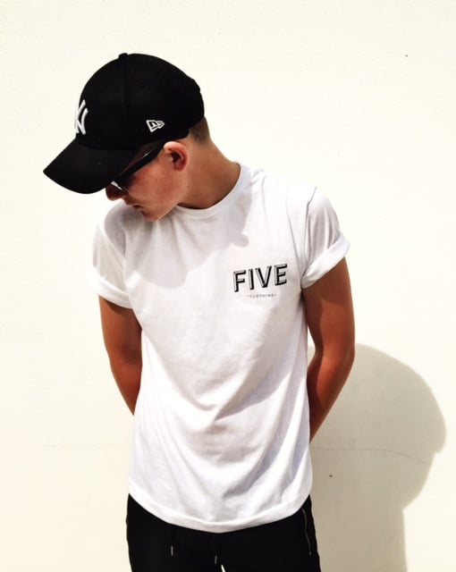 Image of five clothing "FIVE" shirt white