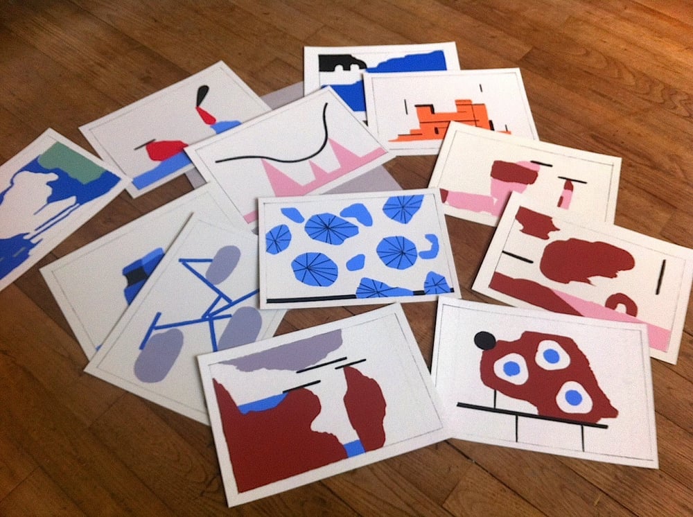 Image of 12 Paper Paintings