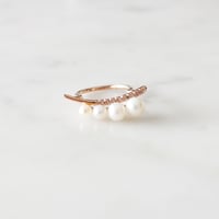 Image 1 of 4 Pearls Dewy Orchid Ring