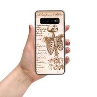 Image 6 of Antique Book Page Anatomical Skeleton Sketch Clear Case for Samsung®