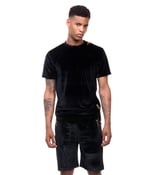 Image of Velour T-Shirt - Black