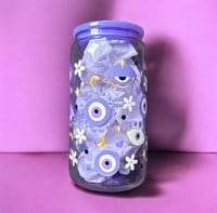Purple Eye 16 OZ Glass Cup