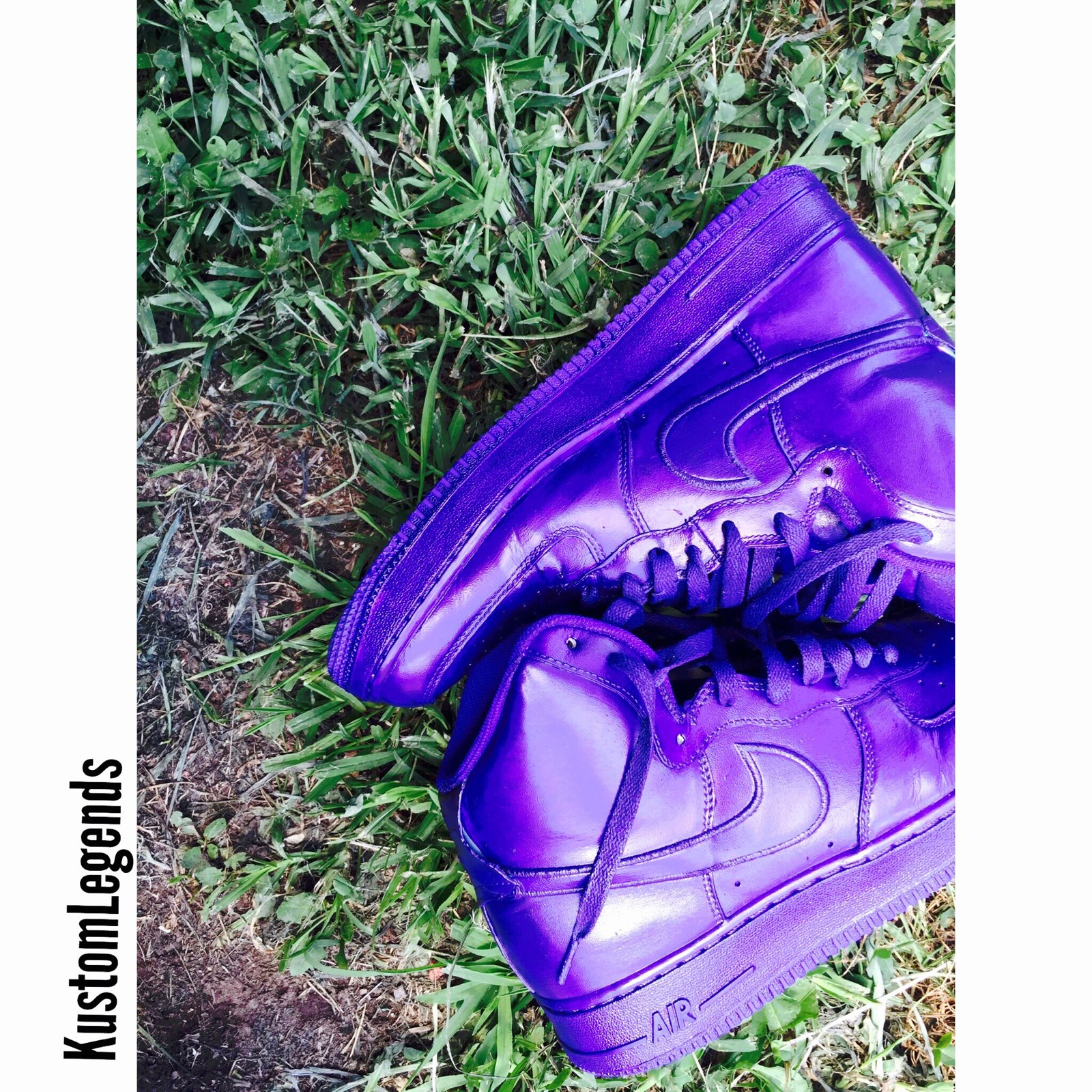 Custom Purple Air Force 1 s Kustom Legends