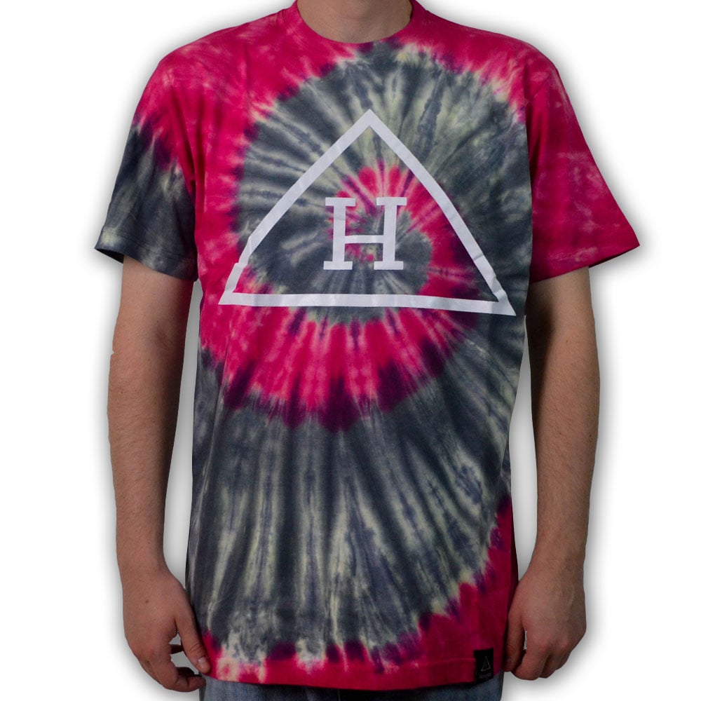 Image of Logo Tye Dye Tee in Red/Black