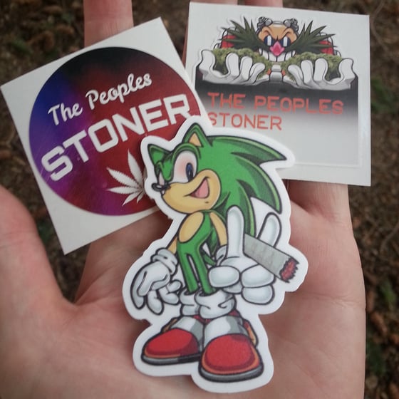 Image of The Peoples Stoner stickers (sold out) & dab containers