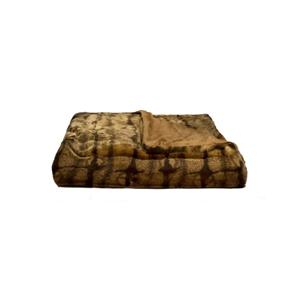 Image of Bellaire Brown Mink Throw