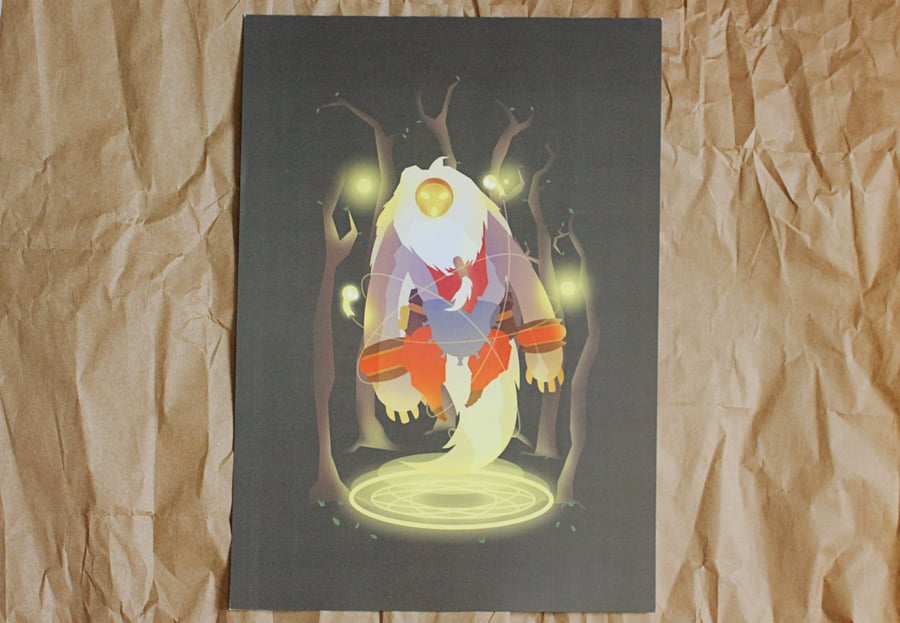 Image of Bard in the woods print