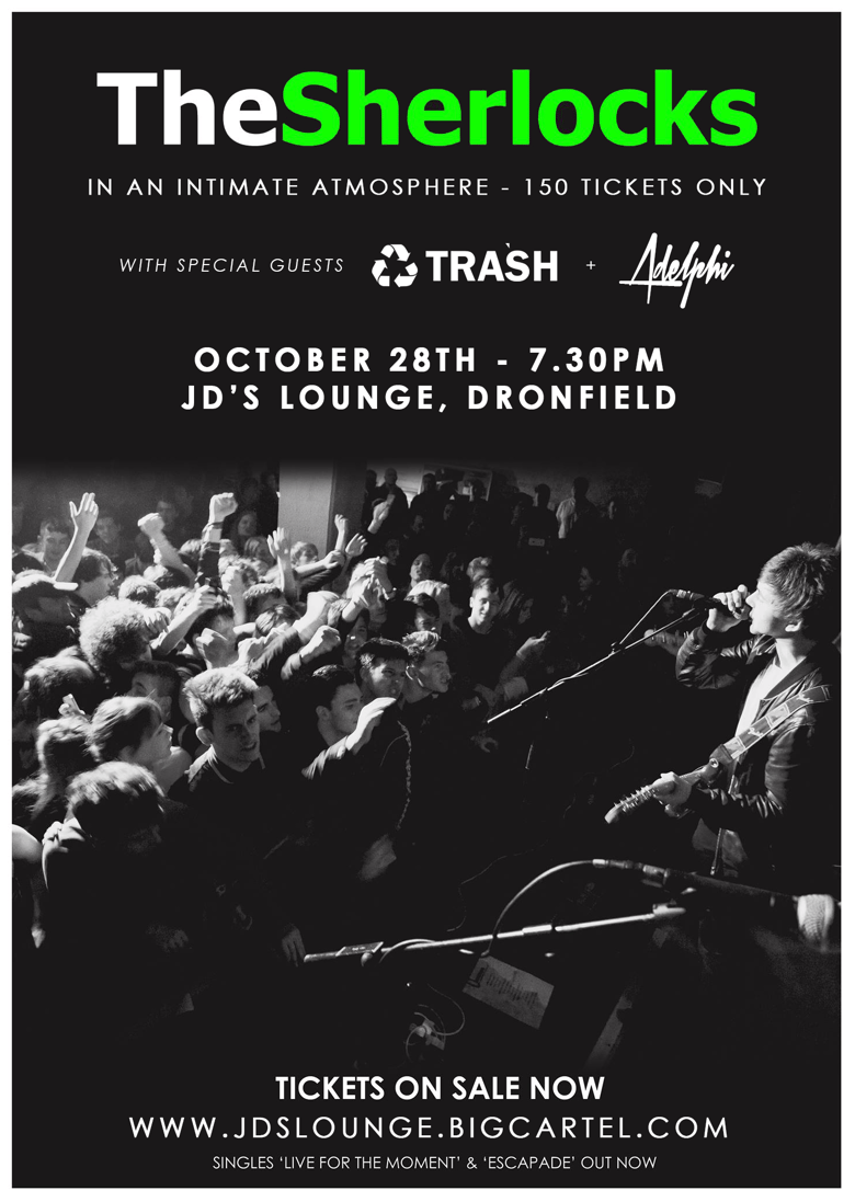 Image of The Sherlocks with TRASH & Adelphi // October 28th 2015