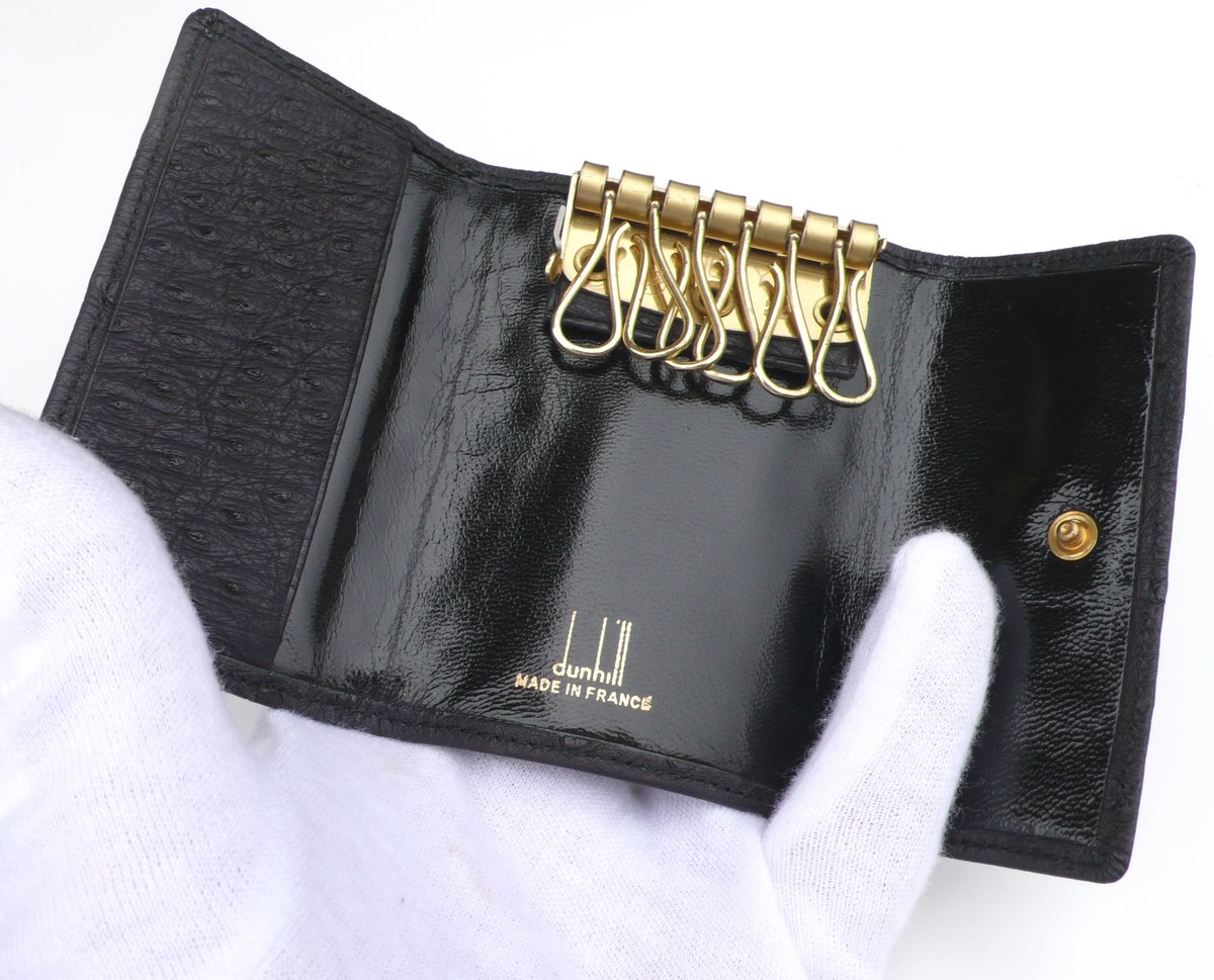 Dunhill Ostrich skin Key wallet / Gents Things