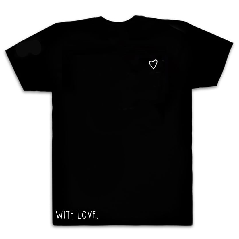 Image of SIYA "With Love" Black T-Shirt  